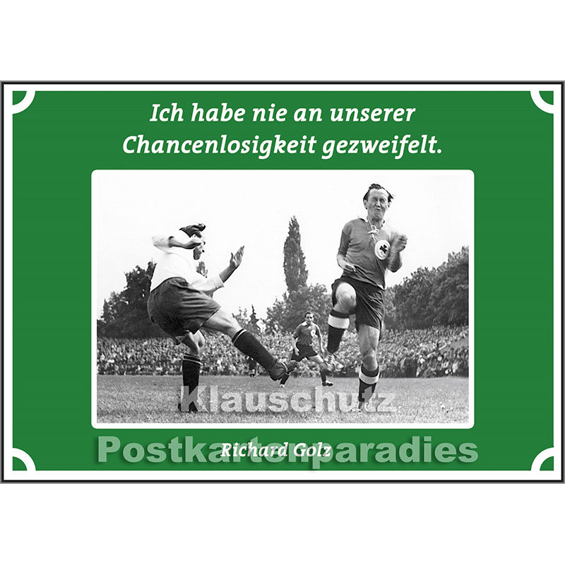 Fußball Postkarte