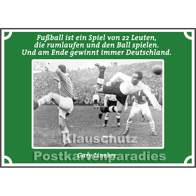 Fußball Postkarte