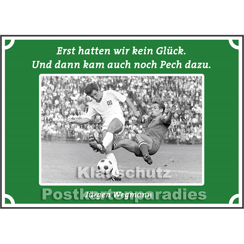 Fußball Postkarte