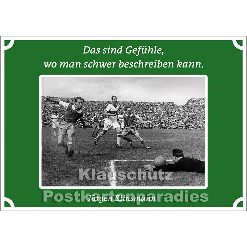 Fußball Postkarte