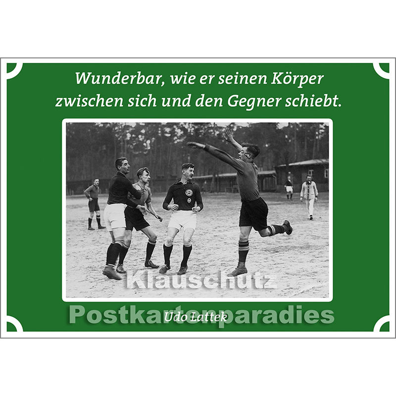 Fußball Postkarte
