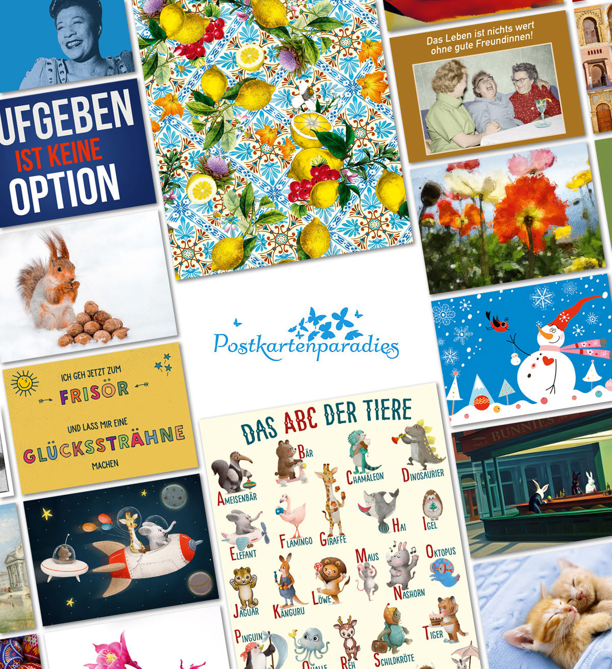 Postkartenparadies - Postkarten Übersicht